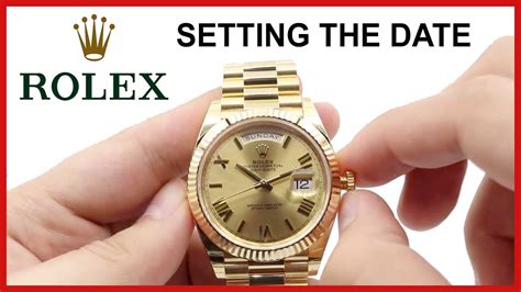 rolex date won t change|rolex watch change time.